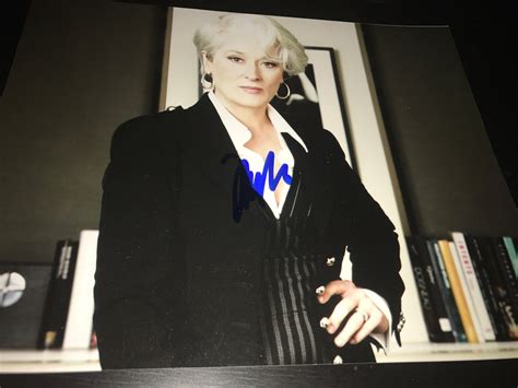 meryl streep autograph prada|MERYL STREEP SIGNED AUTOGRAPH 8x10 PHOTO THE .